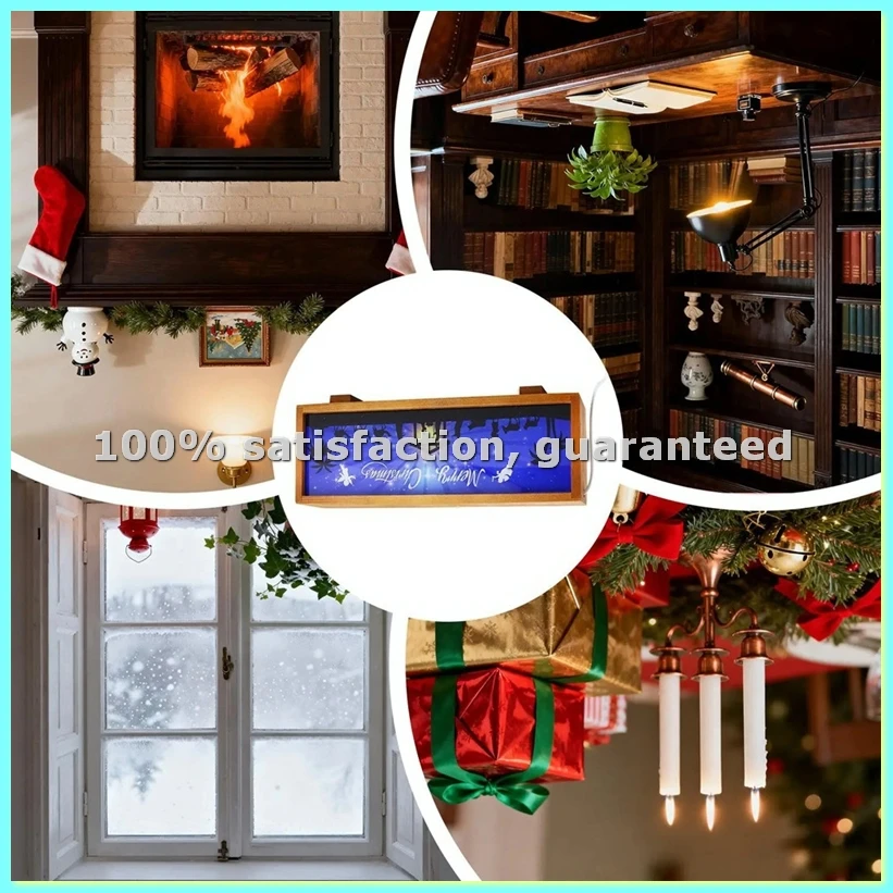 Nativity Scene Lantern LED Decorative Lamp Wood ChristmasDecorations Nativity Scene for Mantel Bedside Table LivingRoom-AD23