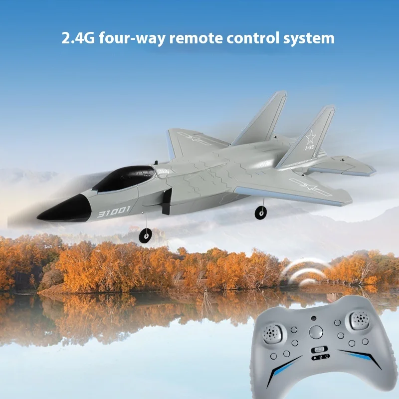 J-35 Rc Fx9631 Remote-Controlled 2.4g Outdoor Large Brushless Fixed Wing 4-Channel Fighter Model Toy Boy Birthday Gift