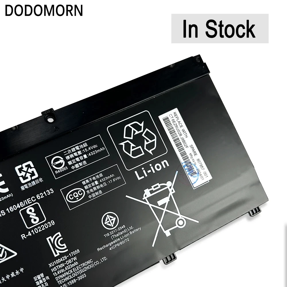 New SR04XL Laptop Battery For HP Omen 15-ce000 15-DC0000 17,III Pro For HP Pavilion 15-cb000,Gaming 15 2018,Power 15-cb000 Serie image 4
