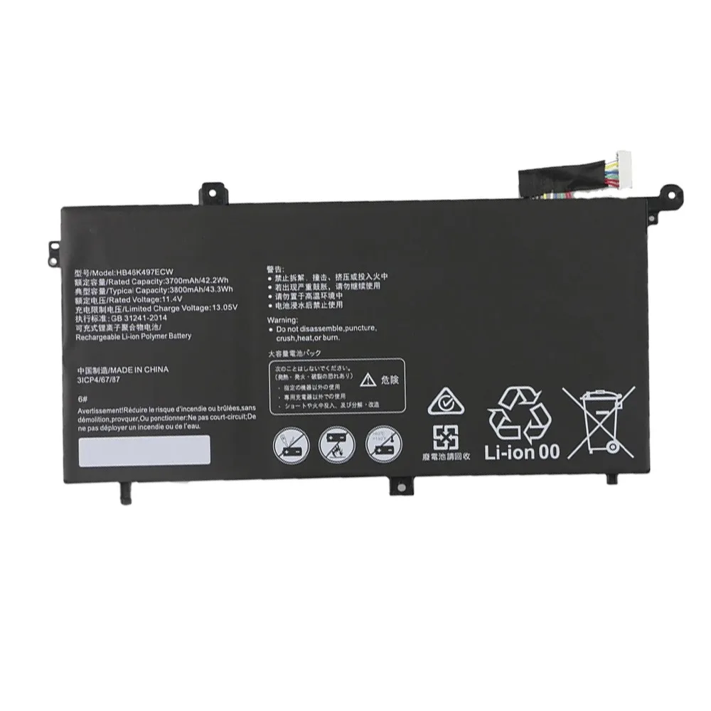 HB46K497ECW Laptop Battery for Huawei Matebook D PL-W19 PL-W09 MRC-W50 MRC-W60