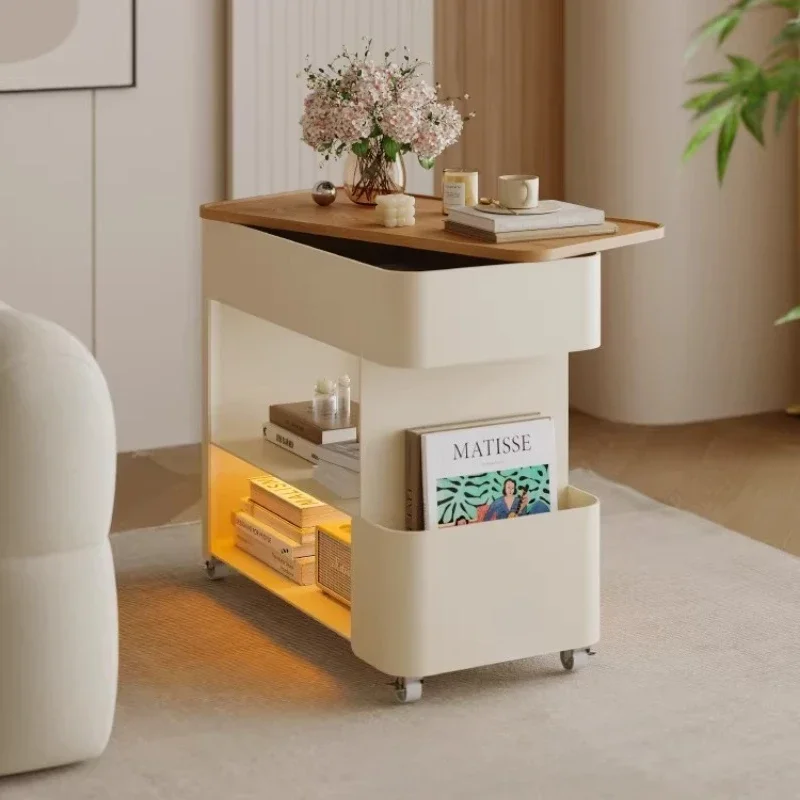 LSHome Cream style removable Side table few light luxury high end living room small table End Tables pliante Desk furniture