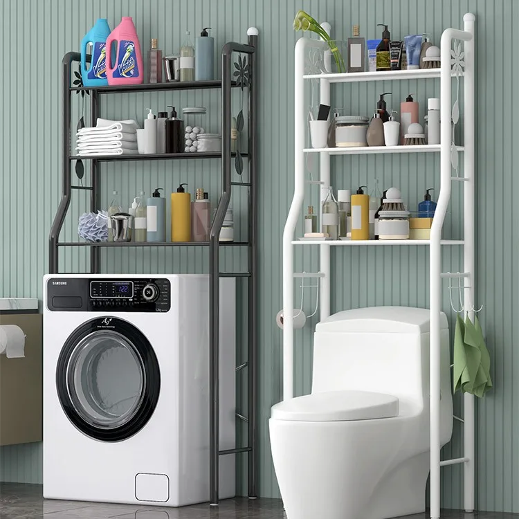 bathroom-stainless-steel-floor-standing-storage-shelf-modern-simple-style-cosmetics-washing-machine-organizer-no-drilling-needed