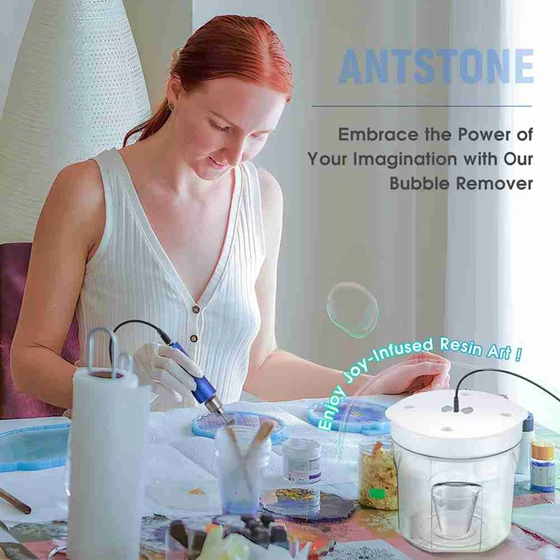 

Resin Bubble Remover 3L - Quick, Efficient Vacuum Degassing for Epoxy, UV Resin, Silicone Eu Plug-A09I