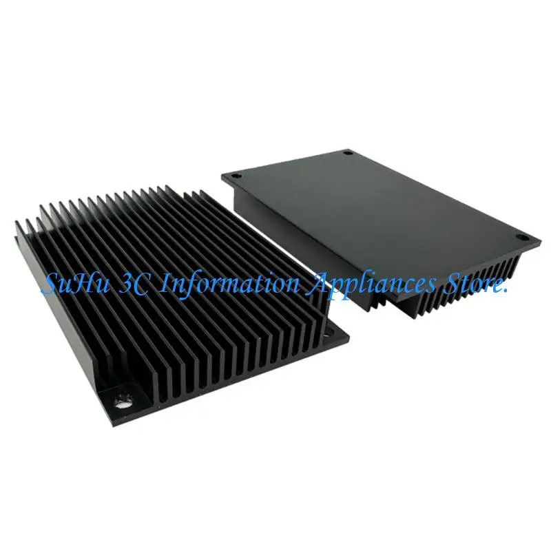  Black Ribbed Heatsink for Development Board and Circuit Board Cooling