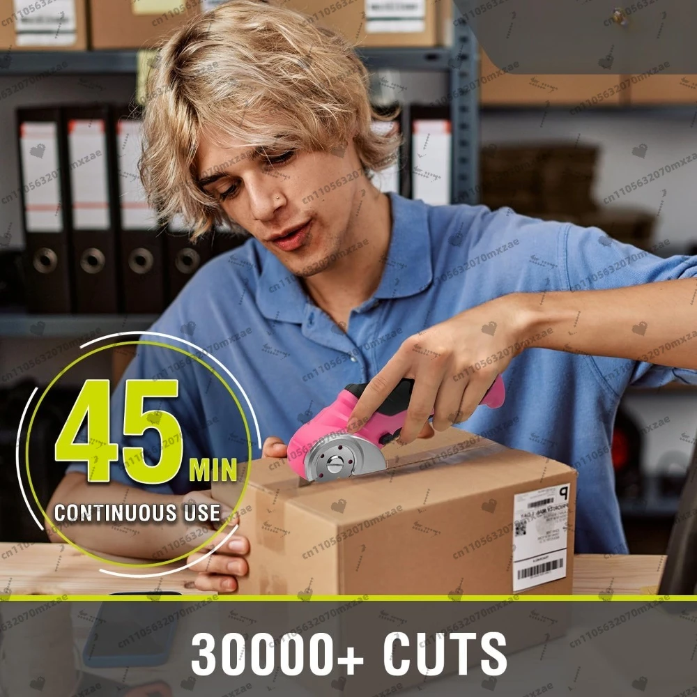 Forbici elettriche a batteria da 4 V, taglierina rotativa SnapFresh con lama per taglio artigianale di tessuti in plastica, pelle, moquette di cartone