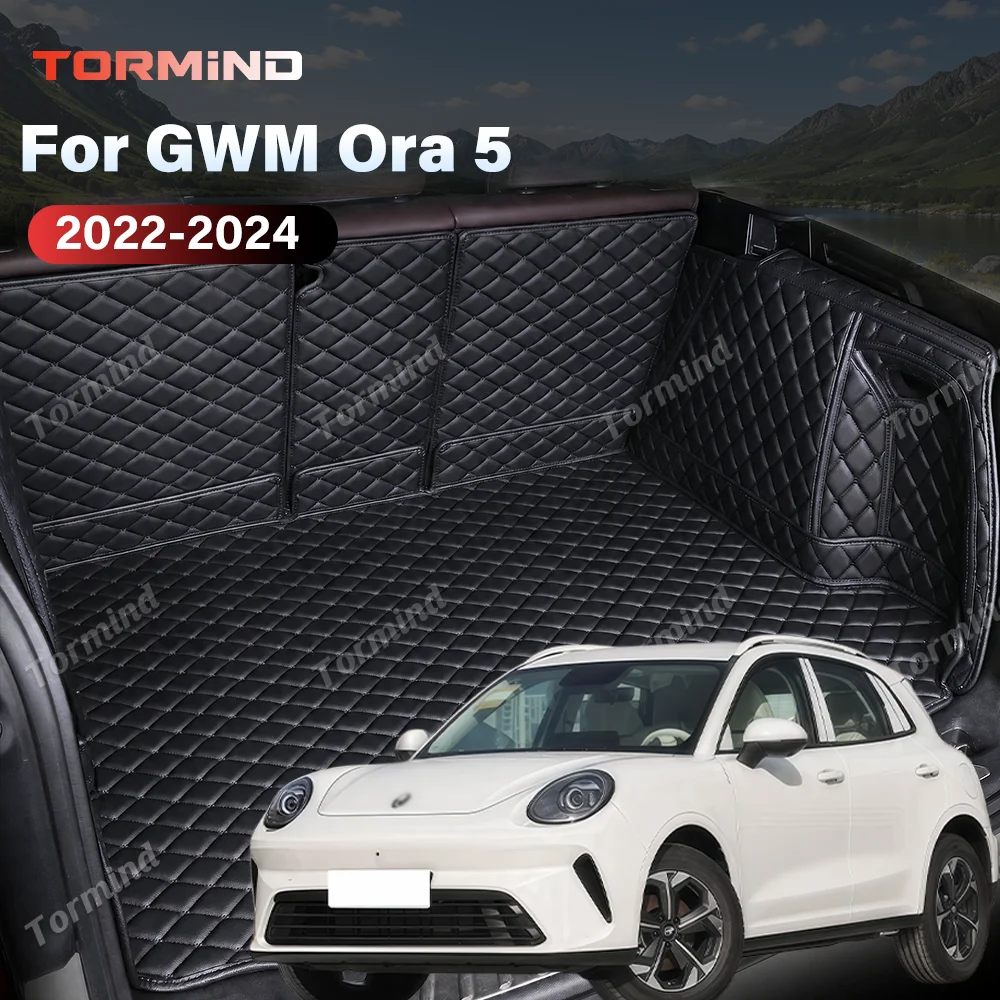 Tormind For GWM Ora 5 2026 2027 Car Trunk Mats Carpet Cargo Liner Car Backrest Pad Interior Accessories