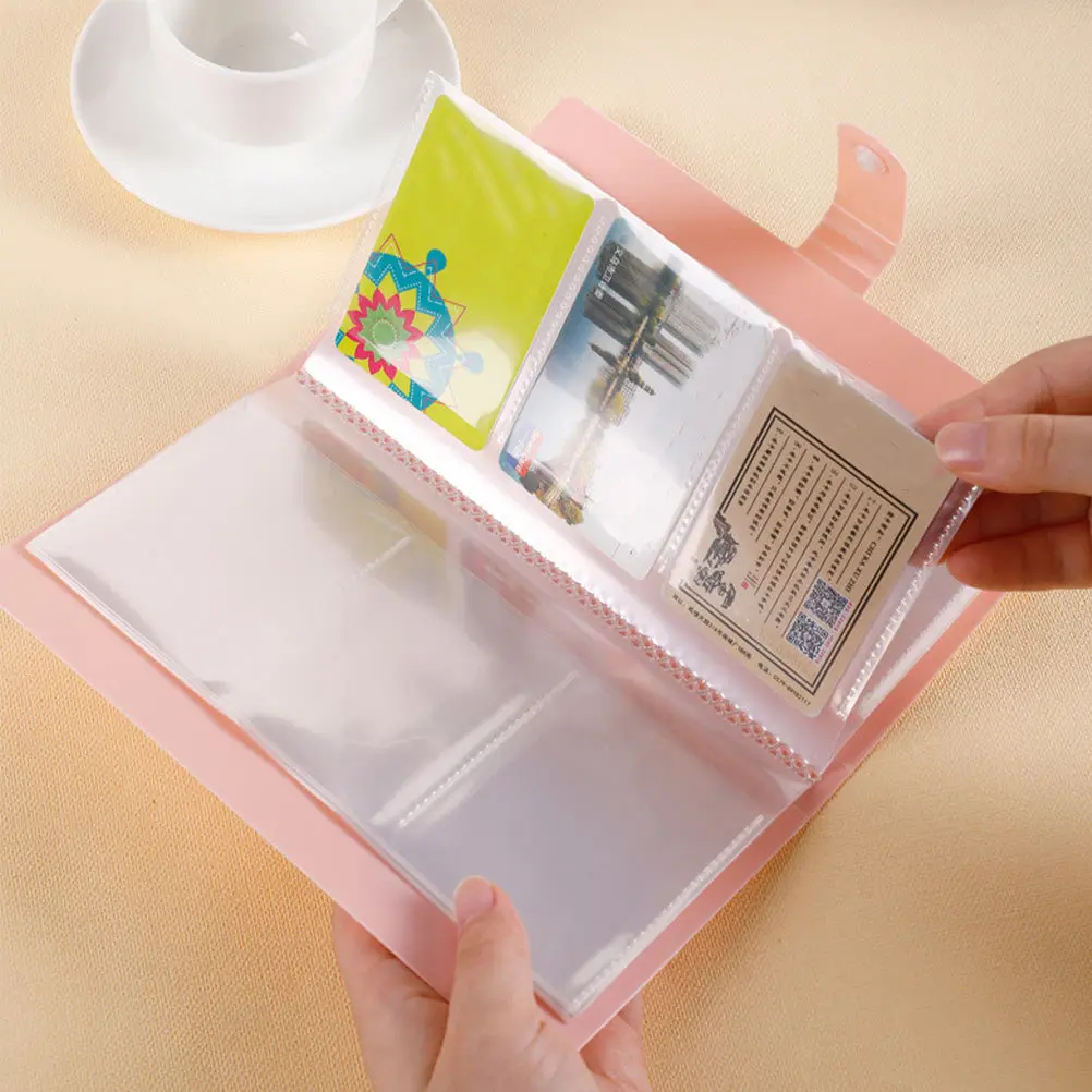 1 وحدة بطاقات تخزين كتاب صفحات الختم القوية وضع بطاقات تأثير مسطحة جمع أداة للصور واللوازم المدرسية السفر المحمولة