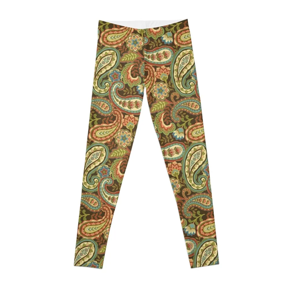 

Organic Paisley Leggings Women's fitness Jogger pants leggins push up woman Womens Leggings