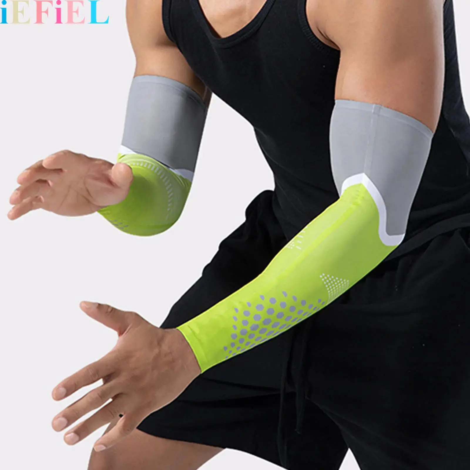 

Men Women Sports Arm Sleeves Breathable Sun-protection Arm Protectors for Basketball Running Cycling And Fitness