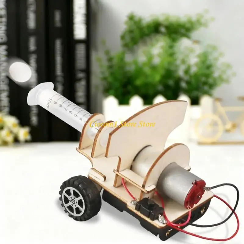

A3PC Wooden Electric Air Pressure Device Assembly Aerodynamics Experiment For Kids