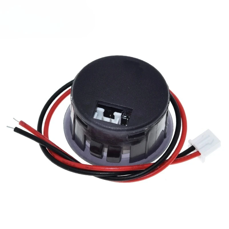 DC5-100V Digital Voltmeter LED Digital Display Circular Voltmeter Car Voltage Current Meter Volt Detector Tester Monitor Panel