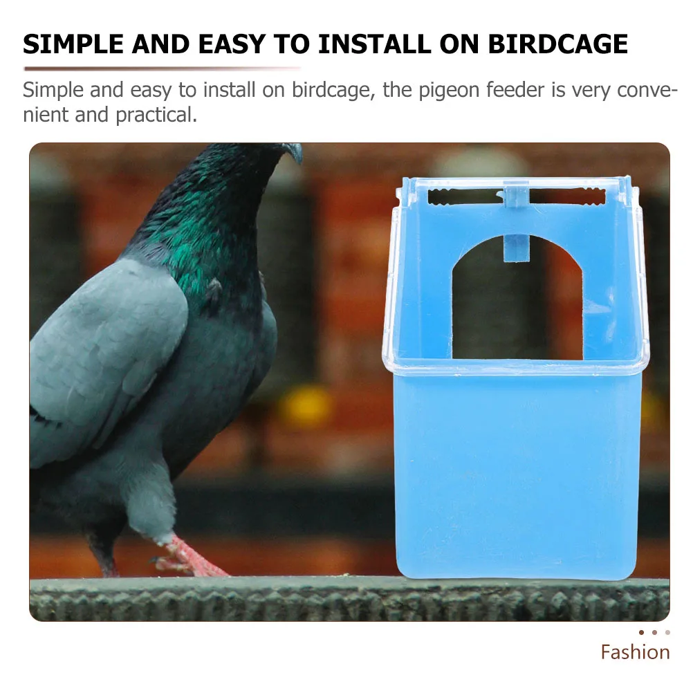 

Multifunctional Hanging Box Sky Blue Large Capacity Easy Install Practical Gift Pigeon Owners Cage Feeder Storage Container Pet