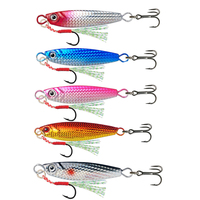 Metal Jig 5pcs Set Fishing Lure 10G 15G 20G Spoon Sea Boat Shore Long Casting Slow Jigging Sea Fishing Lures Trout Pesca