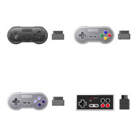 Eight Seat Hall SF30 SN30 N30 2.4G Gamepad Switch Controller for SNES/SFC/NEC Player Wireless Retro Handled Game Plug And Play