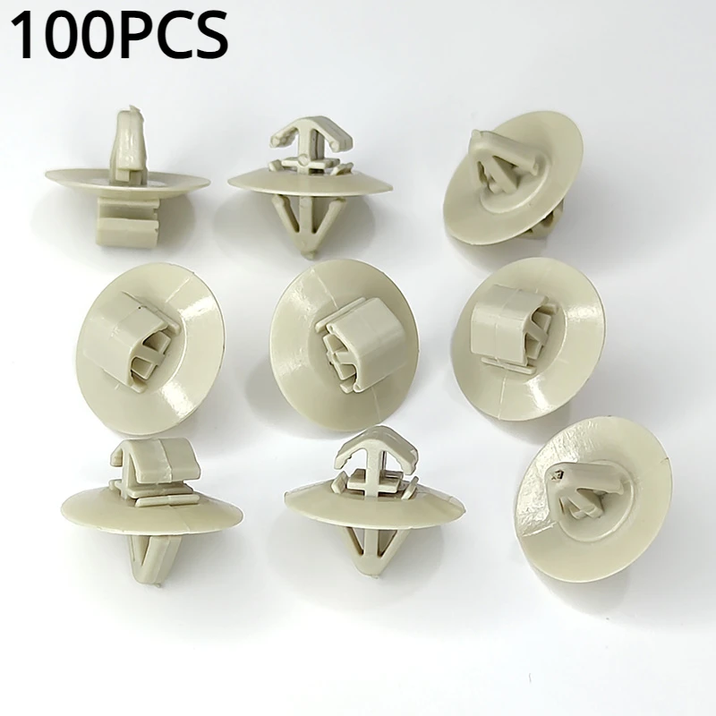 100Pcs Car Clip Trim Clips For Nissan Primastar Opel Vivaro Side Moulding Lower Door Protection 500326896, 7703077421, 4501589