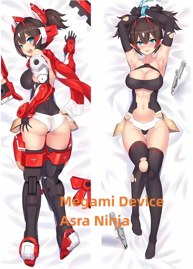 

Dakimakura Anime Pillow Megami Device Asra Ninja Double-sided Print Of Life-size Body Pillowcase Gifts Can be Customized