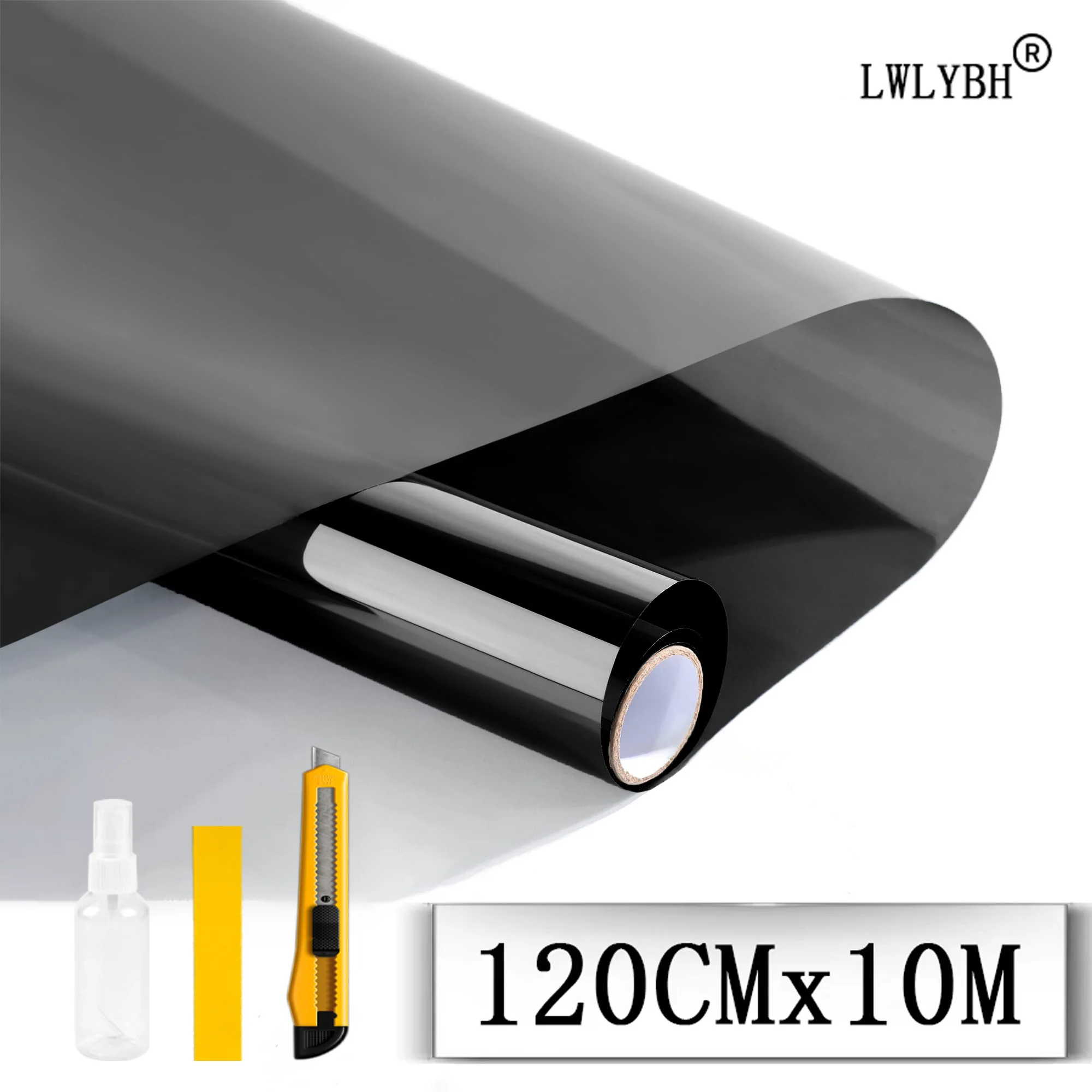 

One Way Window Privacy Film Anti Look Glass Mirror Stickers UV Blocking Foil Non-Adhesive Blackout Heat Control Window Tint Film