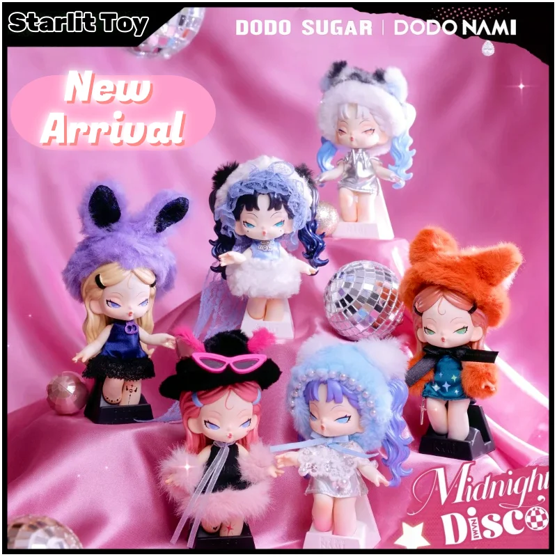 

In Stock 2025 New Genuine Dodo Sugar Nami Disco Series Cute Blind Box Figure Keychain Surprise Toys Birthday Gift Collection