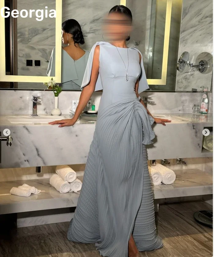 Customized Dresses For Prom Scoop Neckline Luxury Evening Dresses A-Line Ruffle Dresses For Special Events Cocktail Dresses