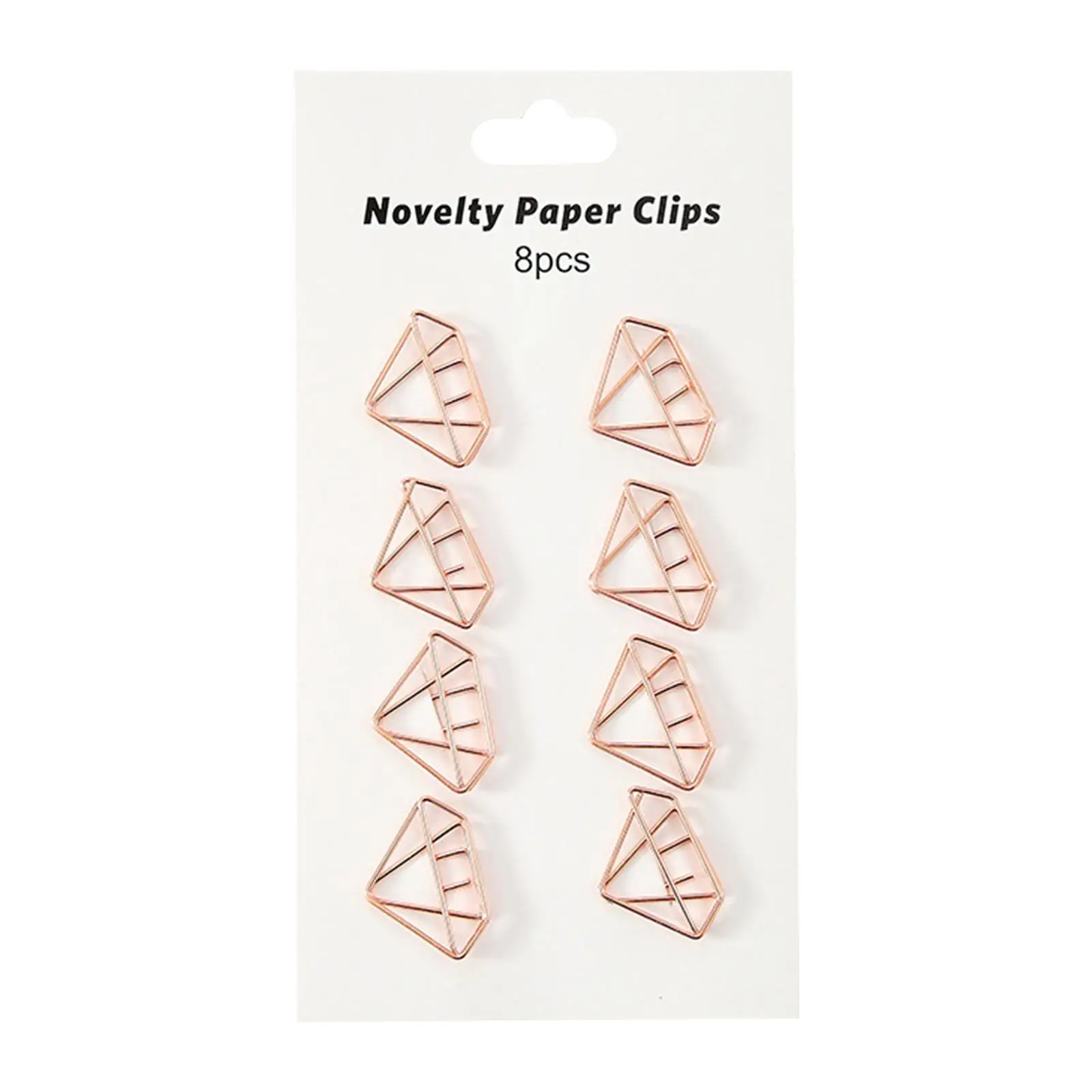 5X 8x Novelty Paper Clips Metal Party Invitation Card Document Organization
