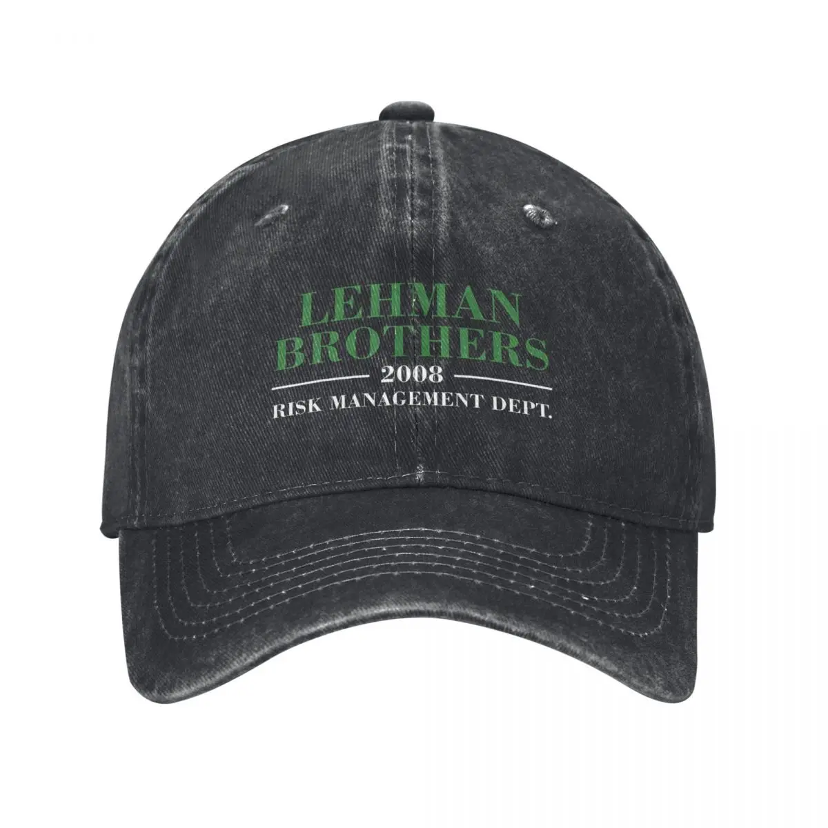 Lehman Brothers 2008 Baseball Cap Risk Management Green Logo Couple Women Sunscreen Trucker Dad Hat Summer Outdoor Baseball Caps