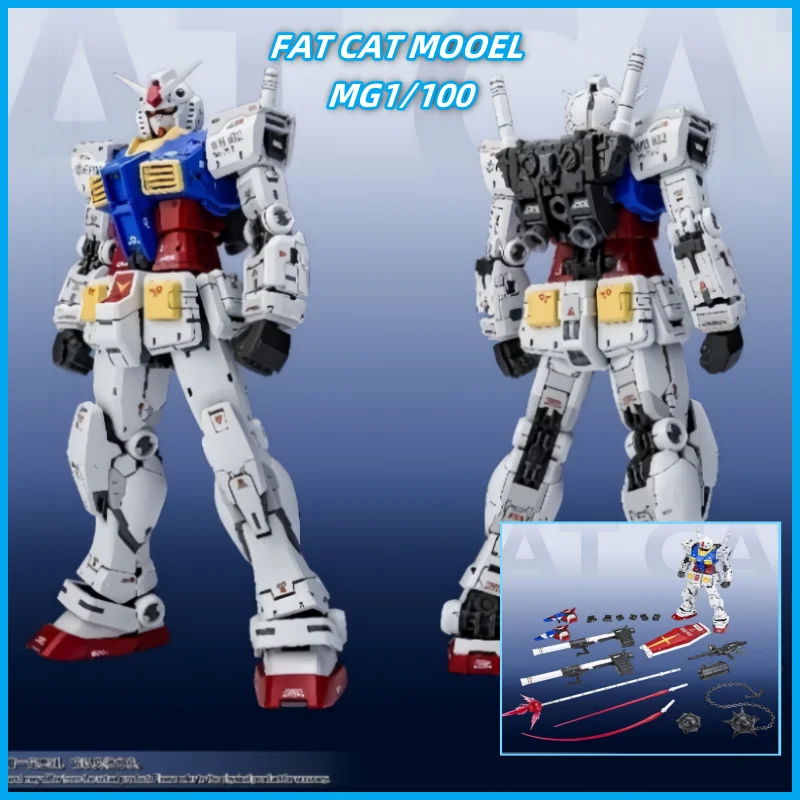

Hot Fat Cat Model Rg 1/100 Model Rx-78-2 Ver 2.0 Assembly Model Kit Rgu Movable Joints Collectible Robot Kits Models Gifts Toys