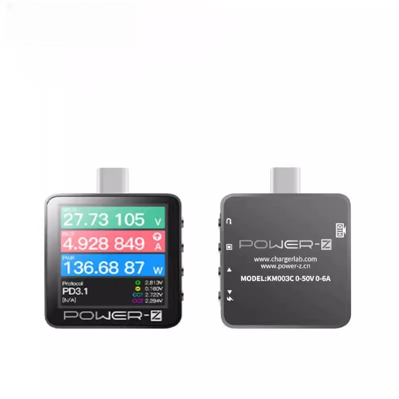 

POWER-Z USB PD3.1 protocol 48V range dual Type-C tester KM003C