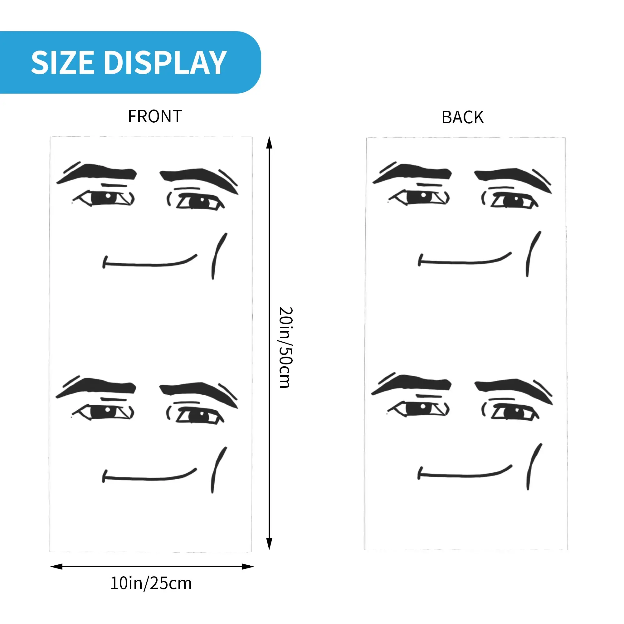 سعيد مضحك فتاة روبوت الوجه أنيمي الشتاء عقال الرقبة أدفأ النساء الرجال التزلج التخييم وشاح أنبوبي Robloxs الوجه باندانا الجراب #2