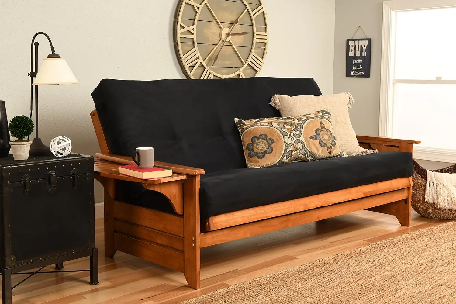 

Phoenix Futon, Full Size, Su Black