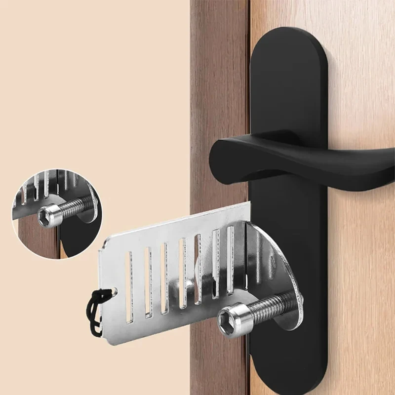 Portable Door Lock Security Tool Anti Theft Door Block For Travel Hotel Home Privacy Safety Anti Lock Door Stopper Hardware