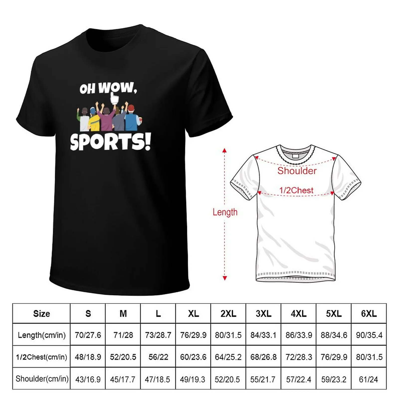 Oh Wow Sports T-shirt summer top customizeds plus size tops men t shirt