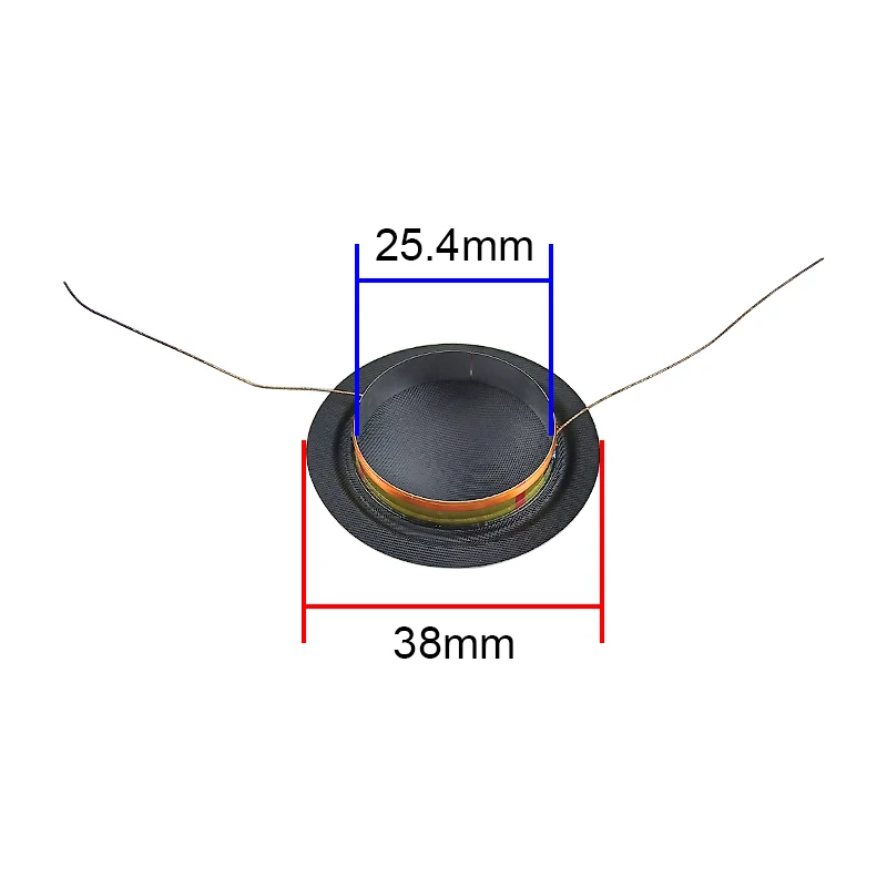 GHXAMP 25.4mm Silk Aluminum Framework Voice Coil High-quality ASV Film 8ohm Tweeter For Hivi Speaker Outlet On Same Side 2pcs