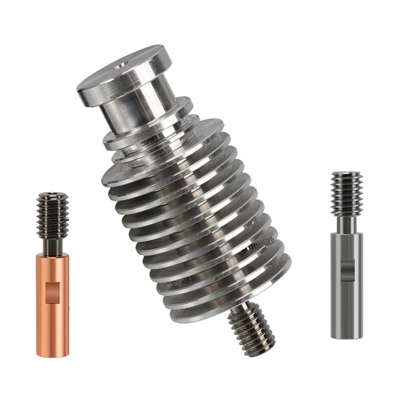 

3D V6 Heatbreak Heatsink Kit Short Distance Upgraded Kit For Voron Hotend Printer Replacement Parts Accessories