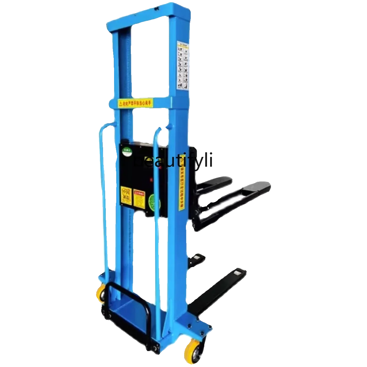 

SS new style New Load 1 Ton Portable Electric Forklift Remote Control Operation Automatic Lifting Self Climbing Truck