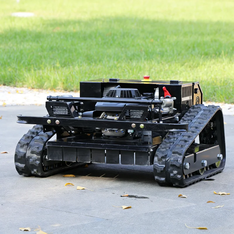 

Многофункциональная газонокосилка с дистанционным управлением, на гусеничном ходу, для работы на любой местности, машина для прополки склонов на фермах