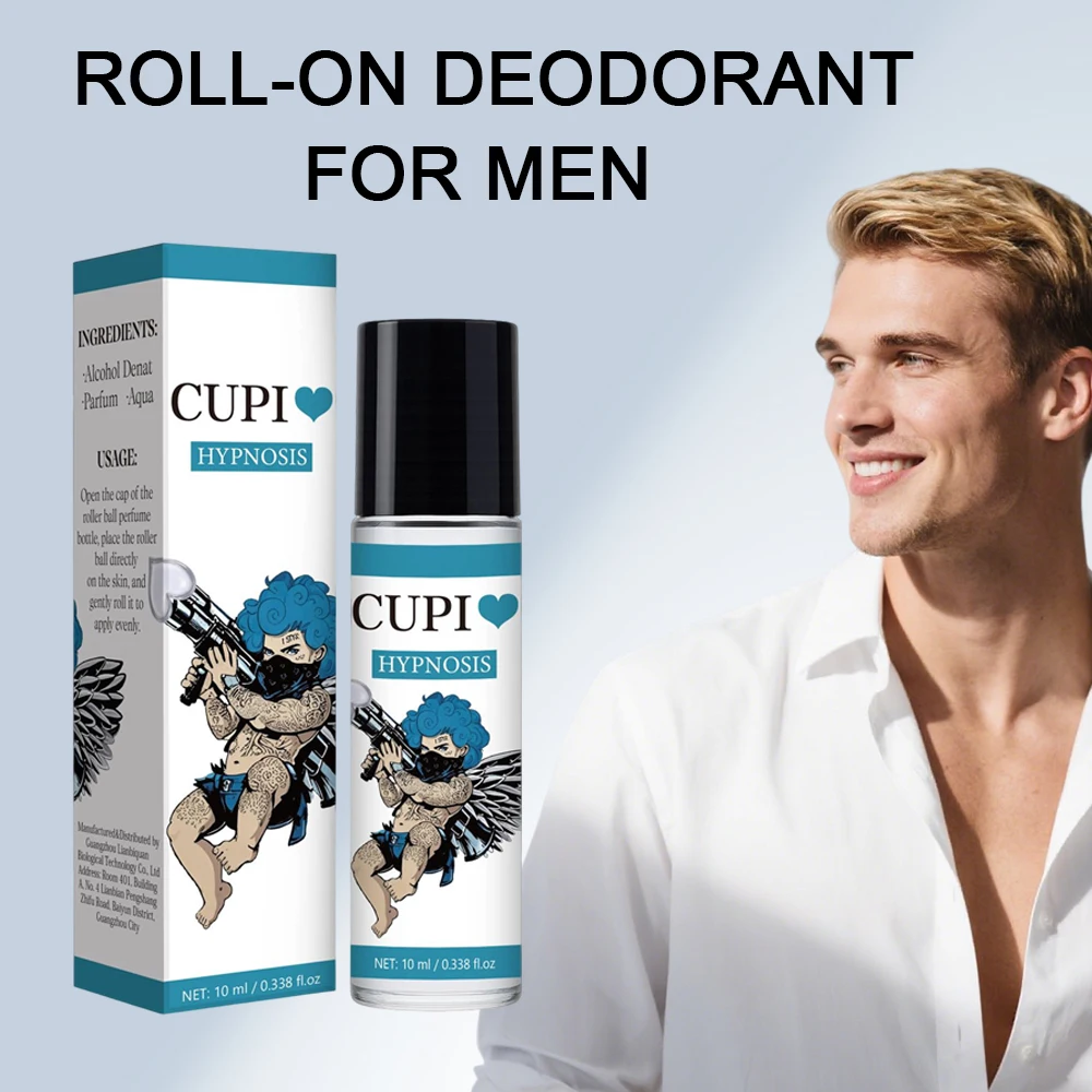 

10ML Cupids Hypnosis Roll-on Deodorant Remove Odors Pheromone Cologne for Men Long Lasting Fragrance Travel Size