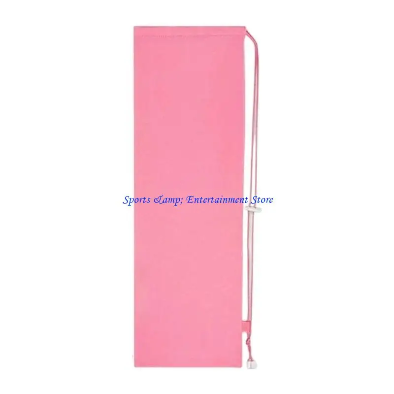 G7NF Durable Fleece Shuttlecock Rackets Holder Adjustable Drawstring Top Reinforced Locking Mechanism