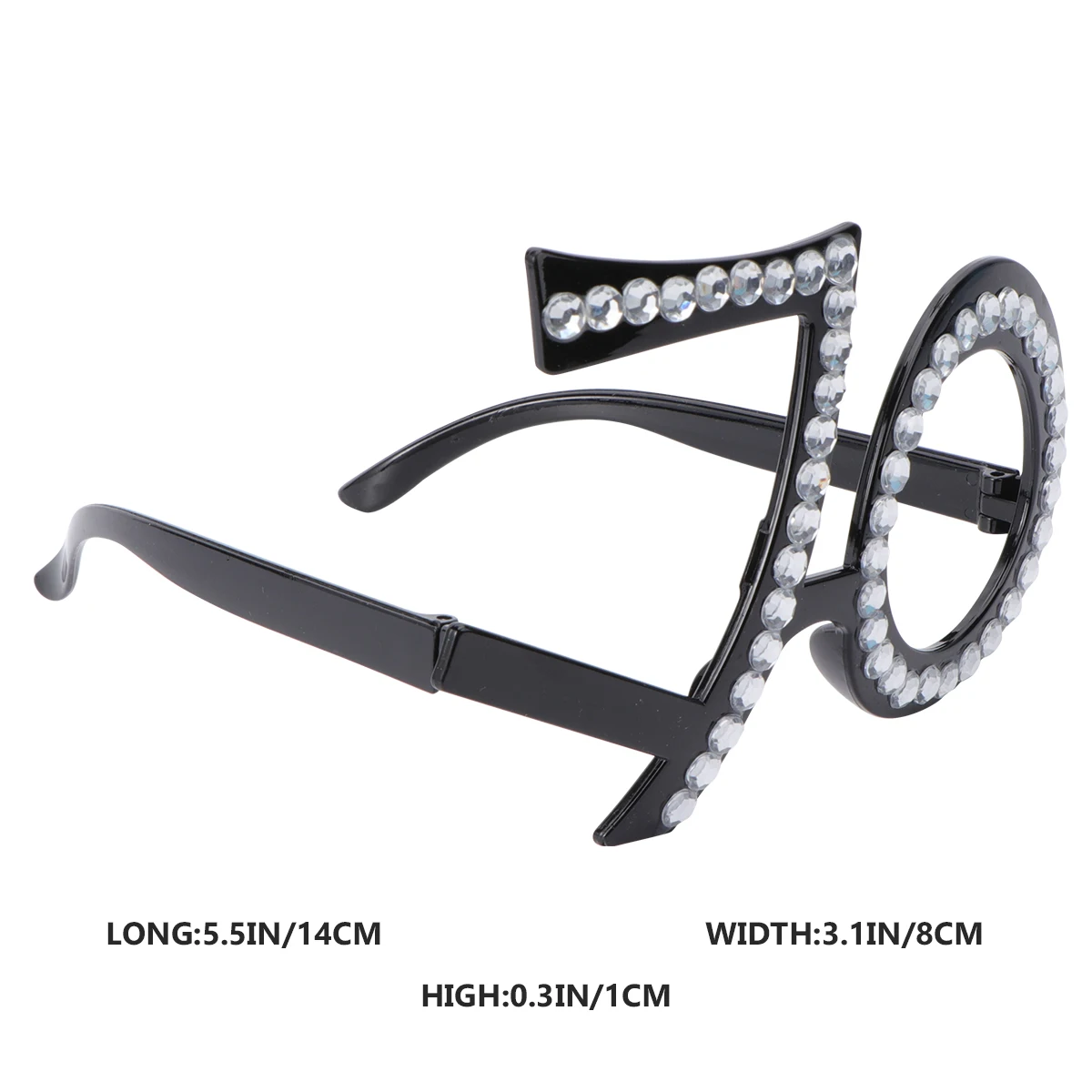 

Decorative Photo Props Lightweight Birthday Glasses Decor Cartoon Party Glasses Prop Accessories