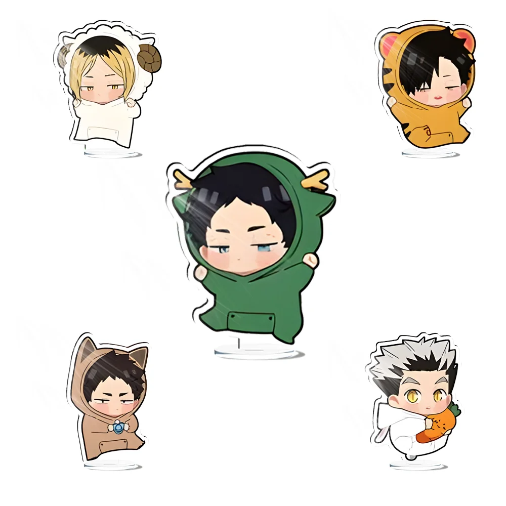 

Anime Haikyuu!! 10cm Acrylic Stand Tobio Kageyama Koutarou Bokuto Tooru Oikawa Small Animal Series Desktop Decoration