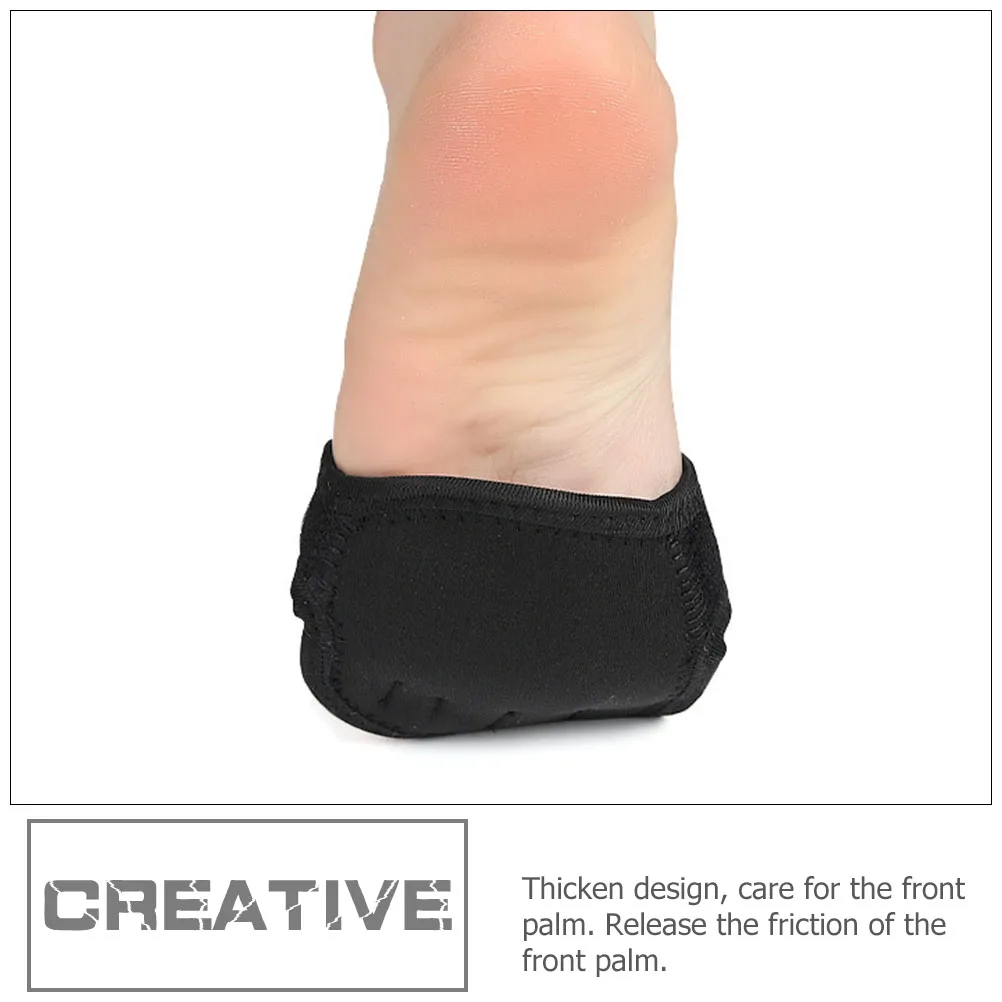 

2 Pairs Yoga Socks Toe Socks Non Slip Forefoot Cushions Half Sole Pads Sweat Absorbent Thick Design Women Girls High Heel Foot