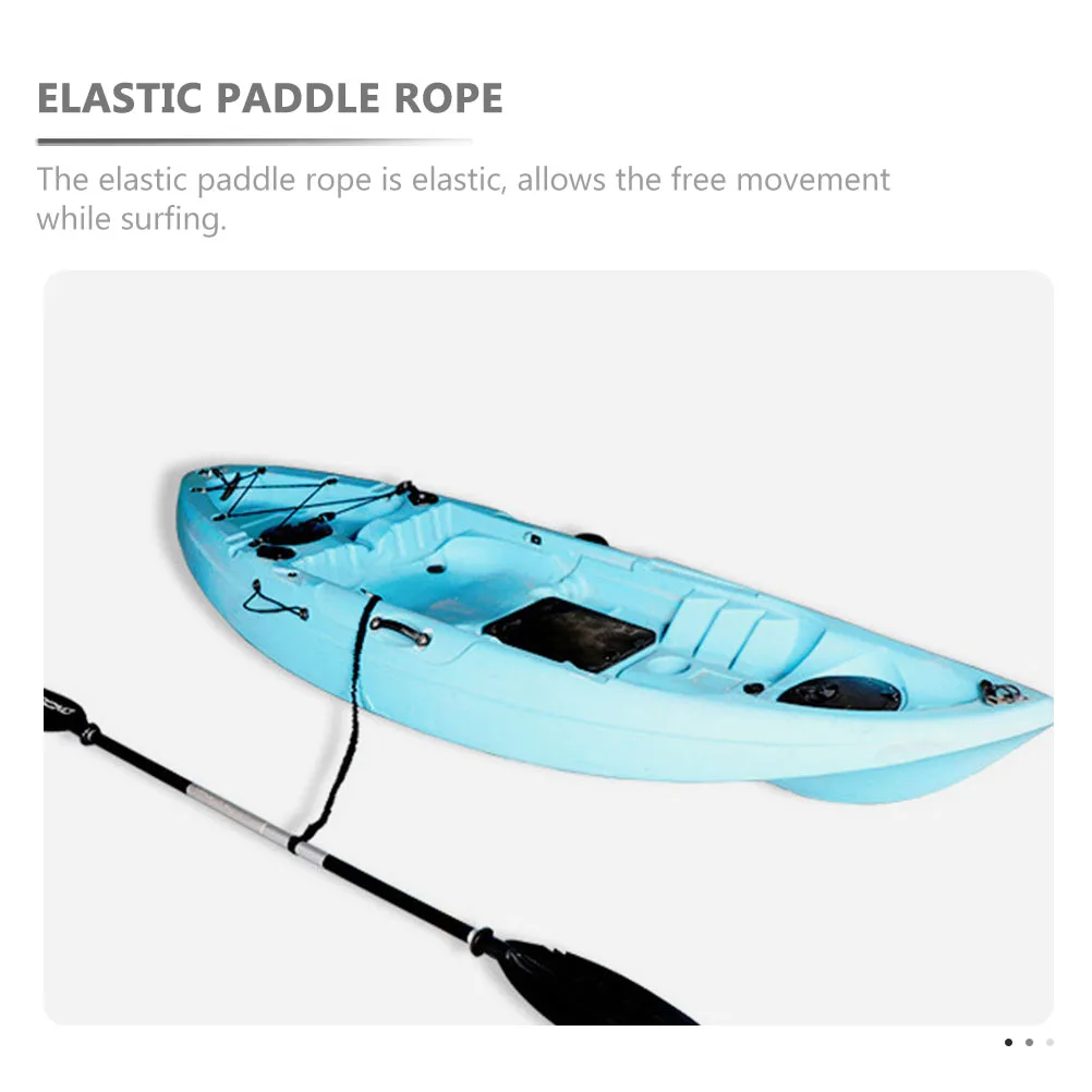 

2Pcs Portable Kayak Paddle Leash Durable Elastic Rope for Kayak Canoe Fishing Rod Security Paddle Leash Boat Accessory