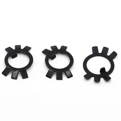 GB858 Lock Gasket Washers  M10 M12 M14 M16 M18 M20 M24-M36 Black Steel Lock Spacer Retaining Stop Washers For Slotted Round Nuts