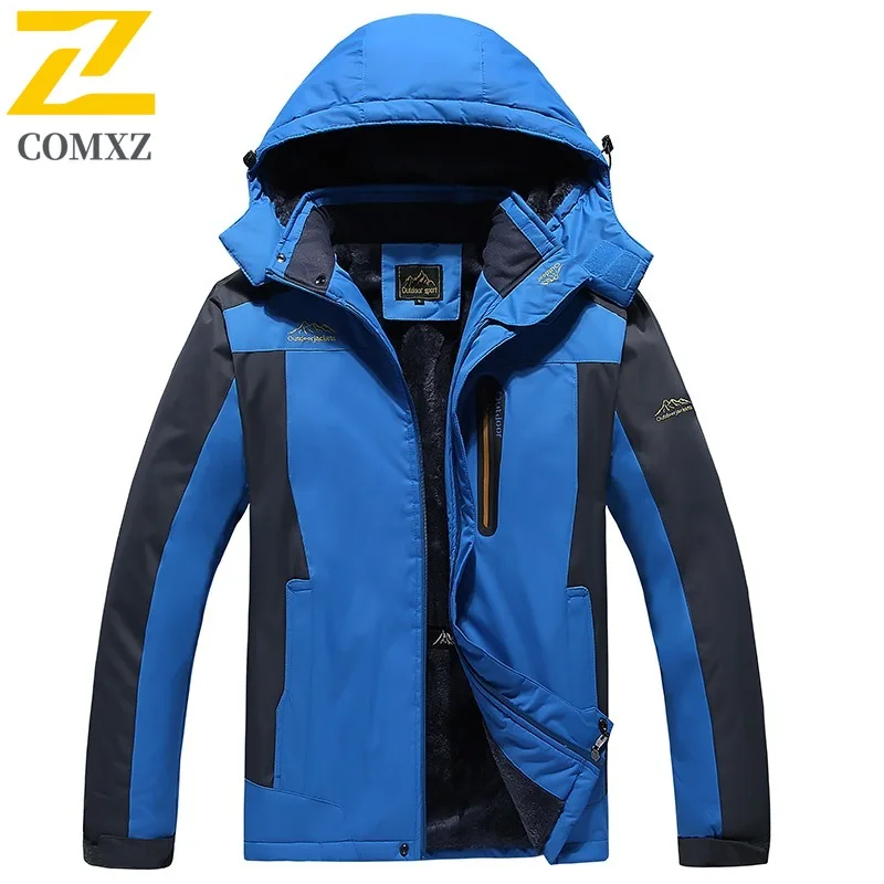 

COMXZ Outdoor Adventure Mens Jacket Thickened Windproof Warm Coat 2025 High-quality Street Style Comfortable Winter Windbreaker