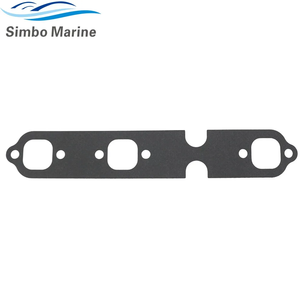 2 pcs Exhaust Manifold Gasket for Volvo Penta 3853412 for OMC V6 fits MerCruiser 4.3 Replace 27-99757 8M0215011 9-61421 32170 image 5