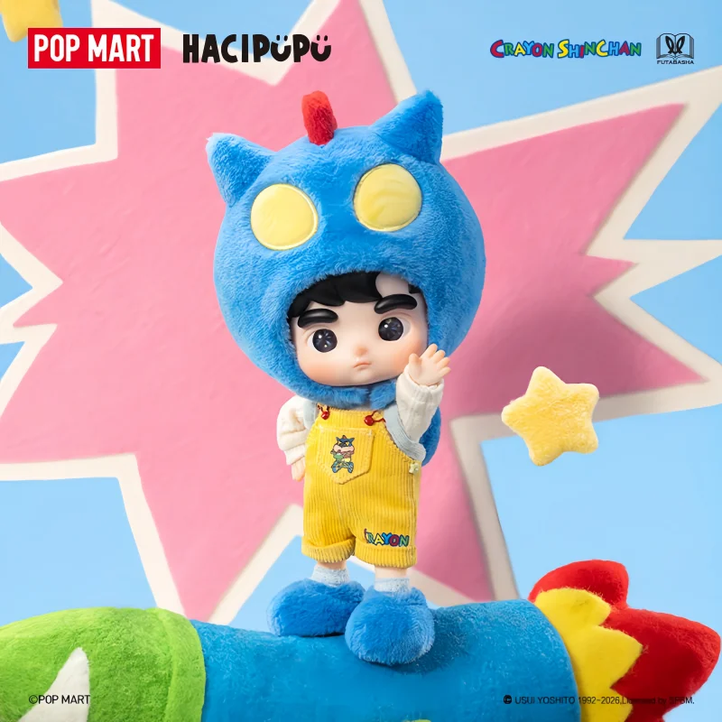 New Genuine POP MART HACIPUPU × Crayon‑Shin‑Chan Series 1/8 Scale Action Figure Blind Box Collectible Toys Surprise Trendy Gifts