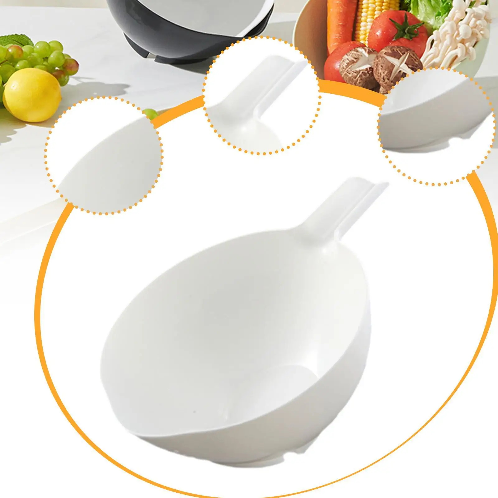 Rice Washer Rice Sieve Cleaning Side Drainer for Grain Broccoli Barley