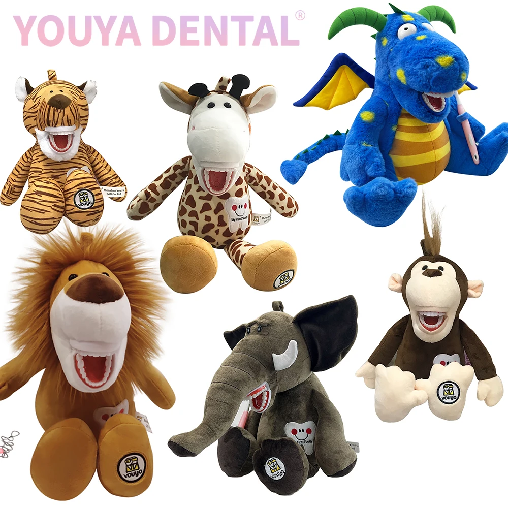 1Pcs Dental CartoonCute Animal Children Learning Brushing Teeth Educational Dental Dentist child Gift