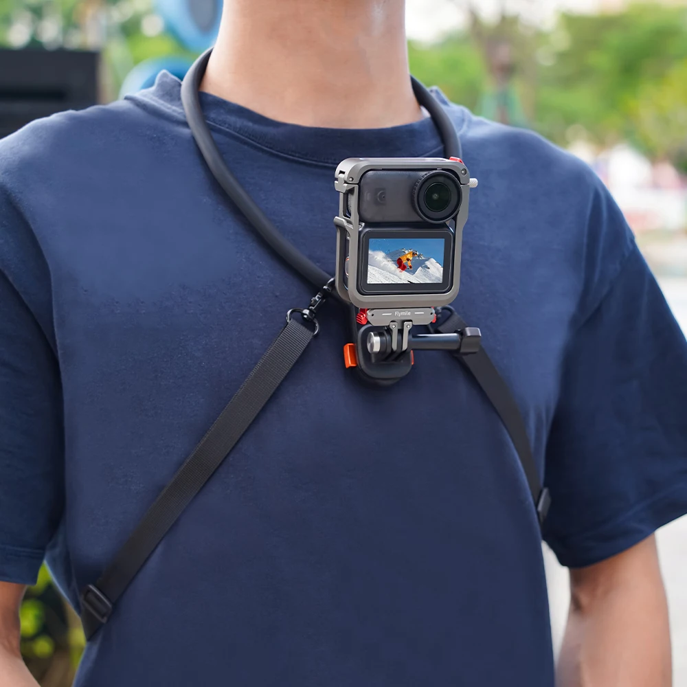 Funda con marco de Metal para cámara deportiva DJI OSMO NANO, jaula para conejos, carcasa protectora de liberación rápida, accesorios de montaje para zapata fría