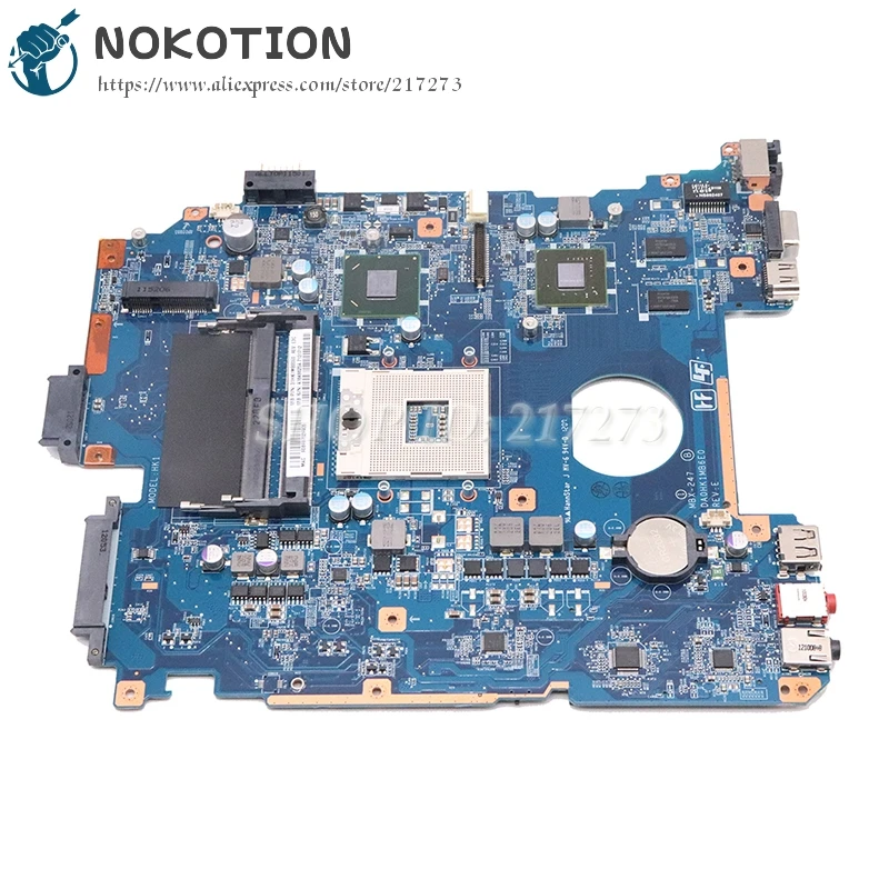 NOKOTION For Sony Vaio PCG-71912L VPCEH Laptop Motherboard DA0HK1MB6E0 A1848625A MBX-247 A1827700A A1827702A HM65 GT410M GPU