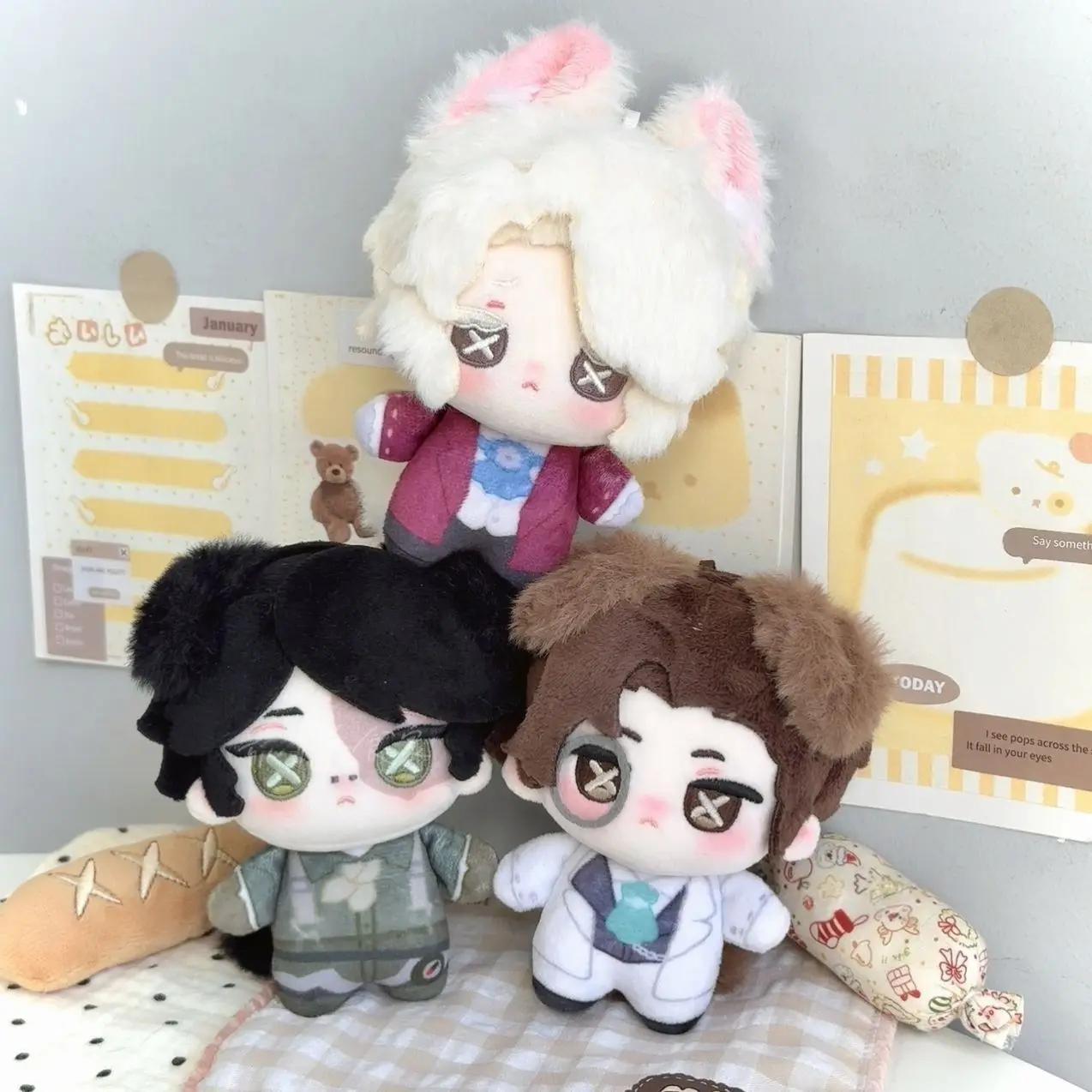 10CM Anime Identität V Frederick Kreiburg Norton Campbell Cosplay Plushie Rucksack Ornament Niedlichen Plüsch Anhänger Schlüsselbund Geschenke